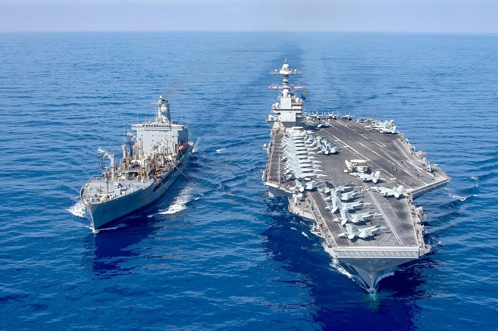  【有片】美雙航艦重兵集結東地中海　彭博：外交斡旋失敗可能動武