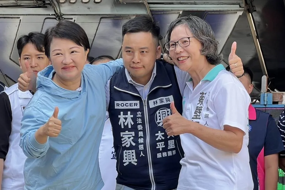 藍白合第一場！盧秀燕、蔡壁如為國民黨立委侯選人林家興站台