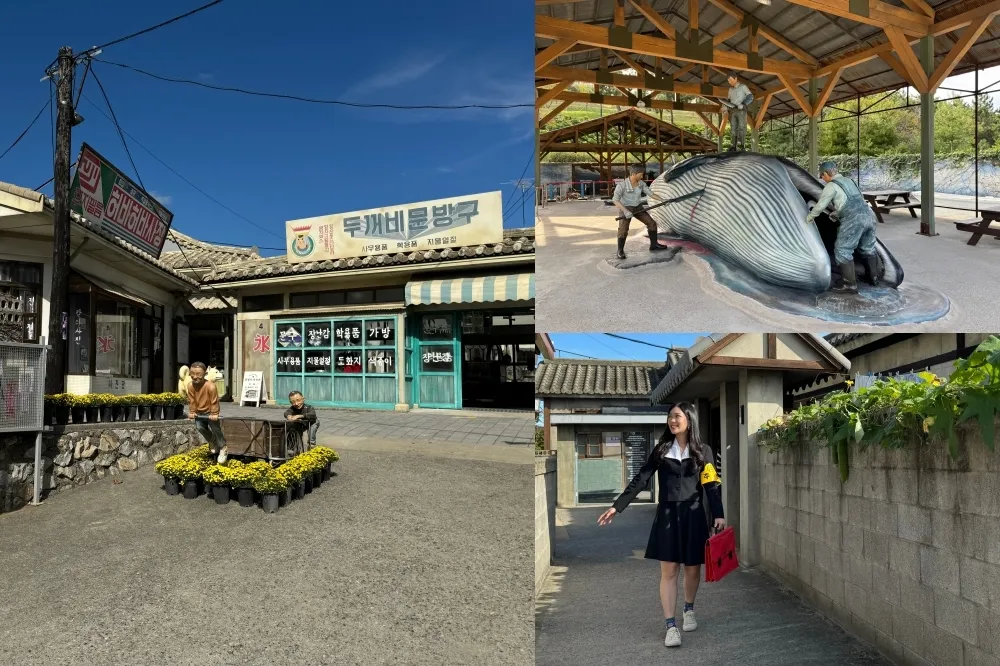 韓國蔚山長生浦鯨魚文化村！重現捕鯨村民生活情境　穿校服回到六零年代