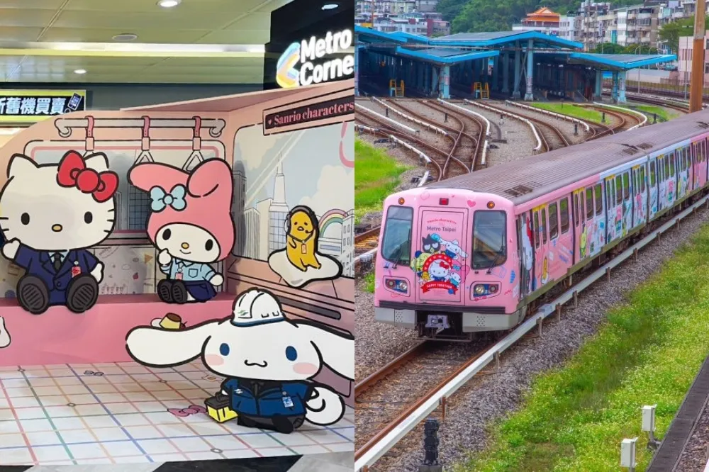 台北捷運×三麗鷗聯名活動開跑！彩繪列車可愛上路　限定周邊、拍照打卡點一次看