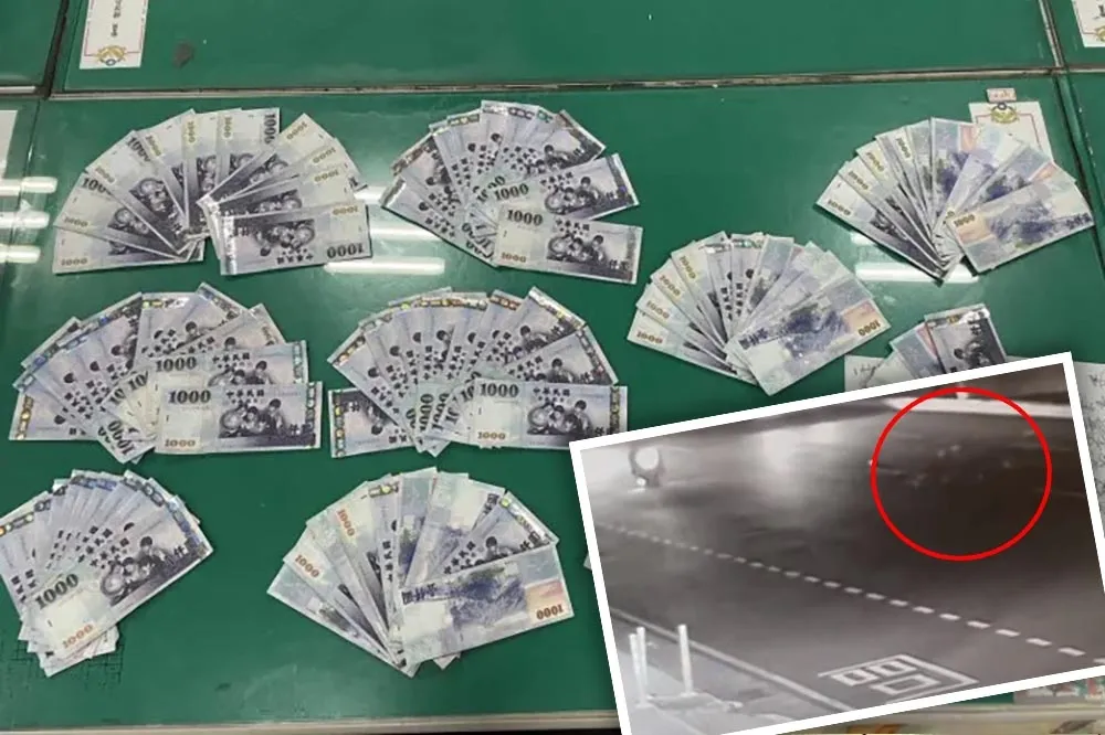 糊塗駕駛包包放車尾36萬鈔票沿路噴　手機自報車禍警到場傻眼「只看到錢被輾」