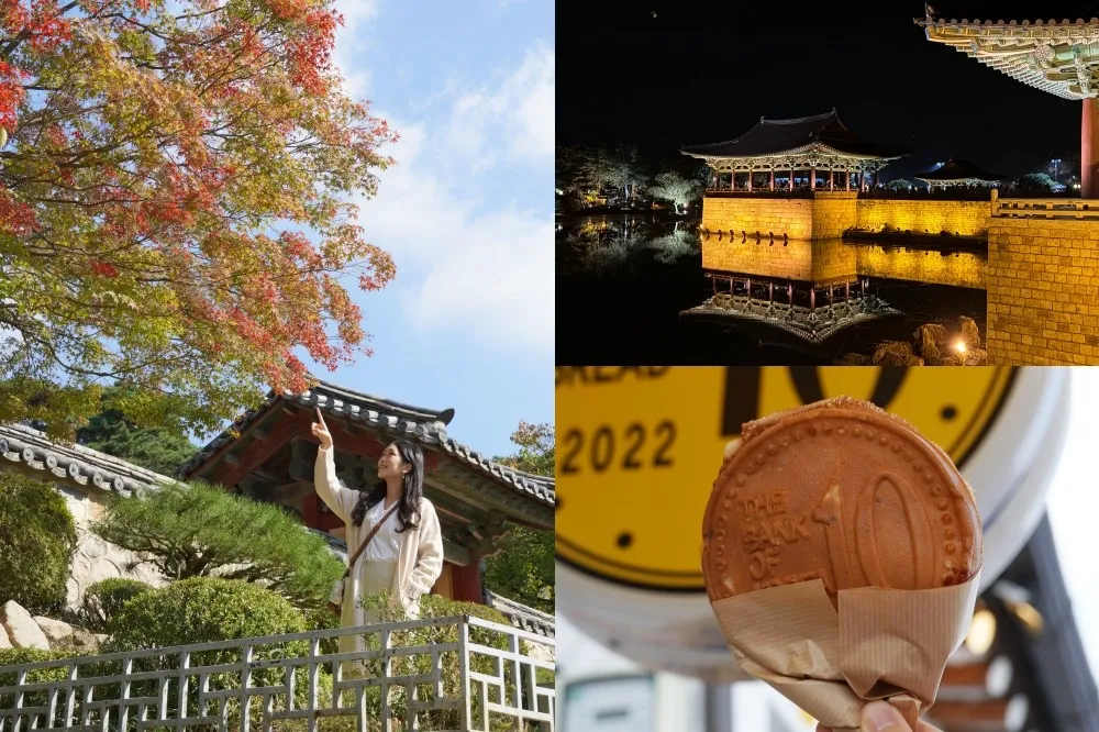 【韓國景點推薦】慶州一日遊攻略！皇理團路吃 10 元餅、佛國寺賞楓　東宮與月池絕美夜景必看