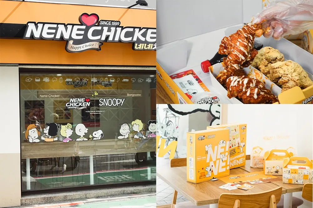 【門市清單】NENE CHICKEN「史努比炸雞店」北中南 16 間！限定「史努比炸雞套餐」紙盒紙巾都可愛