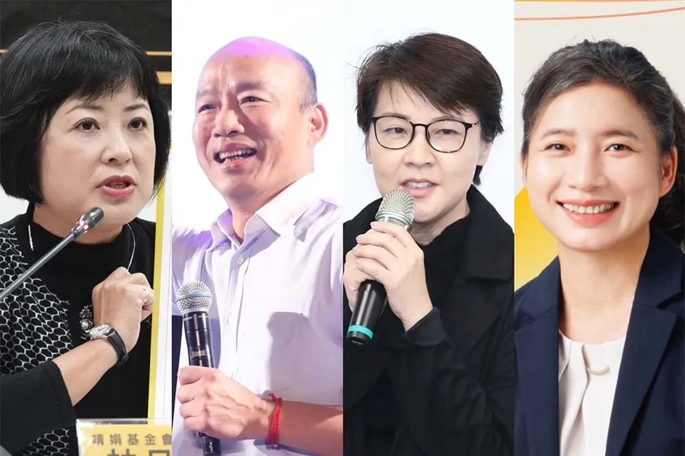 【7政黨不分區立委名單】藍派韓國瑜打頭陣　民眾黨由黃國昌及黃珊珊領軍