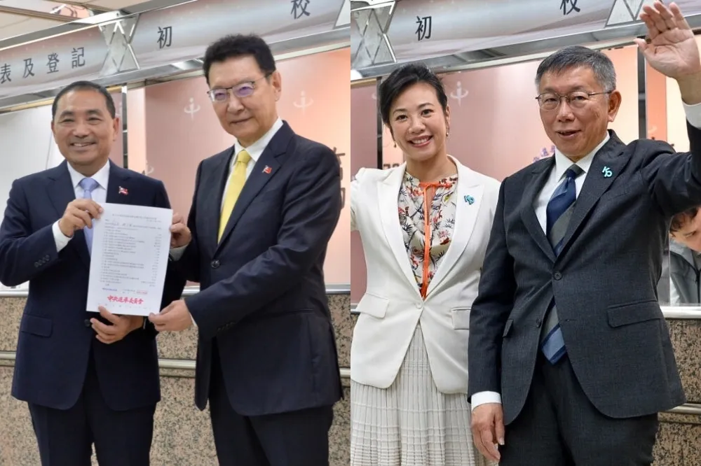 民進黨發言人：侯趙配是藍色染紅的統派集結，柯吳配是白色燙金的金權政治