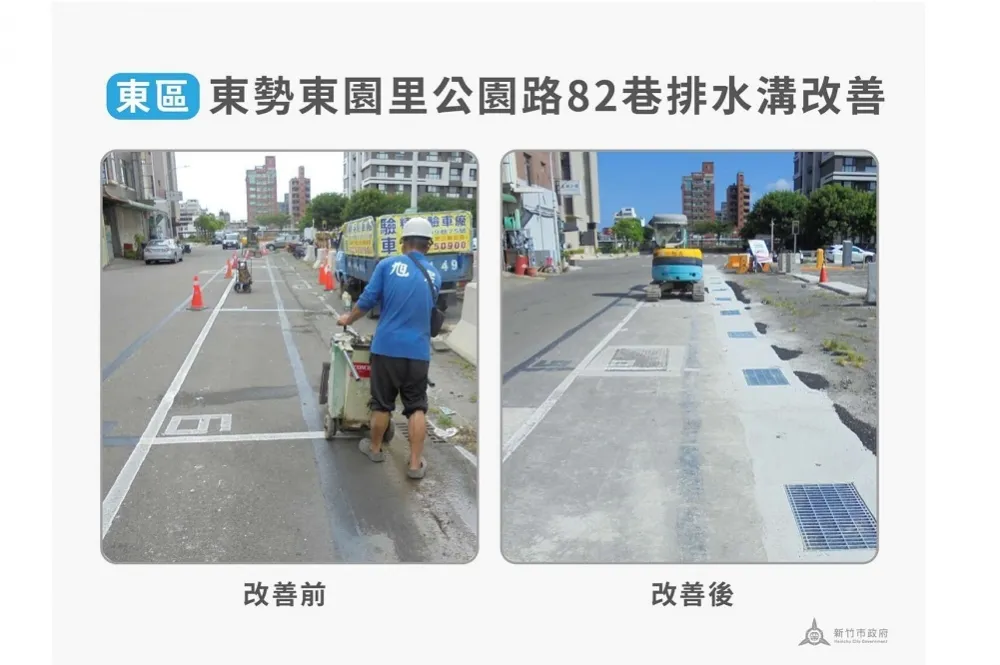 生活品質大提升！ 竹市多處側溝改善工程完工 市民大讚有感