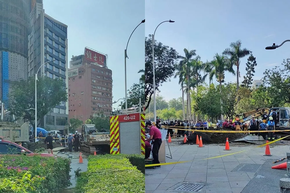 高雄下水道工程坍塌　1工人遭活埋緊急搶救