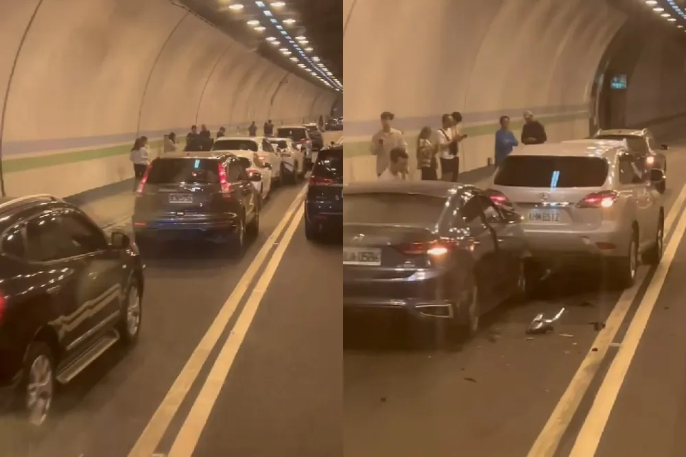【快訊】國3中寮隧道連環車禍　13車相撞4人掛彩
