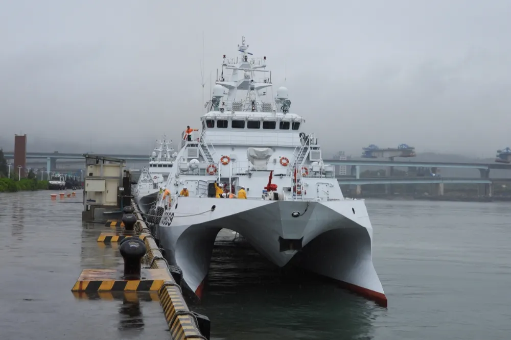 北機隊迎新戰力　第7艘海巡國艦「萬里艦」抵台北港