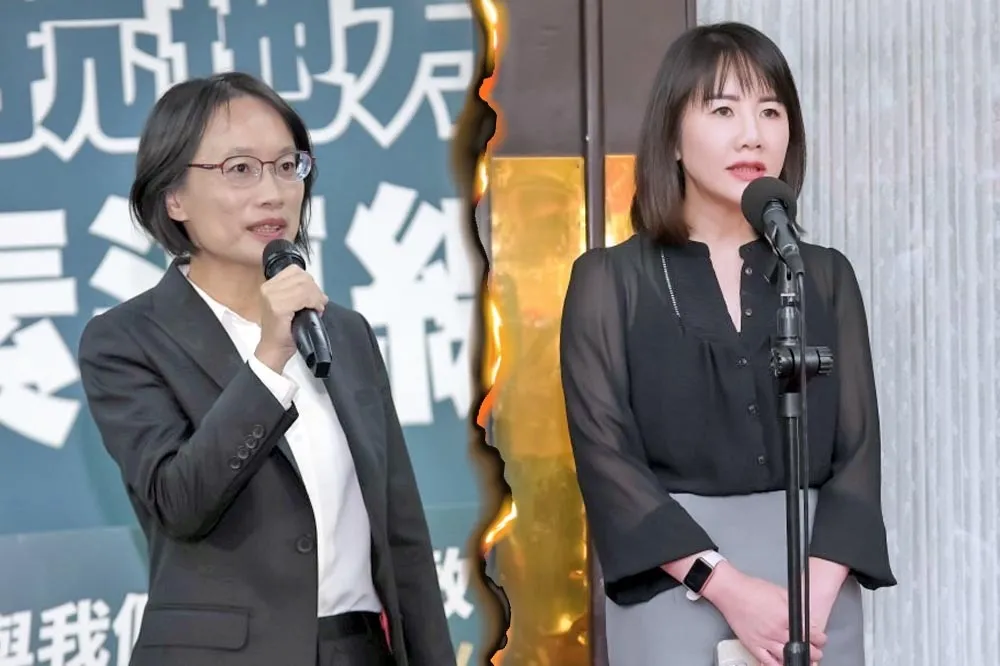【凍反中介選預算】謝衣鳳直闖綠營記者會踢館　吳音寧邀她公開辯論