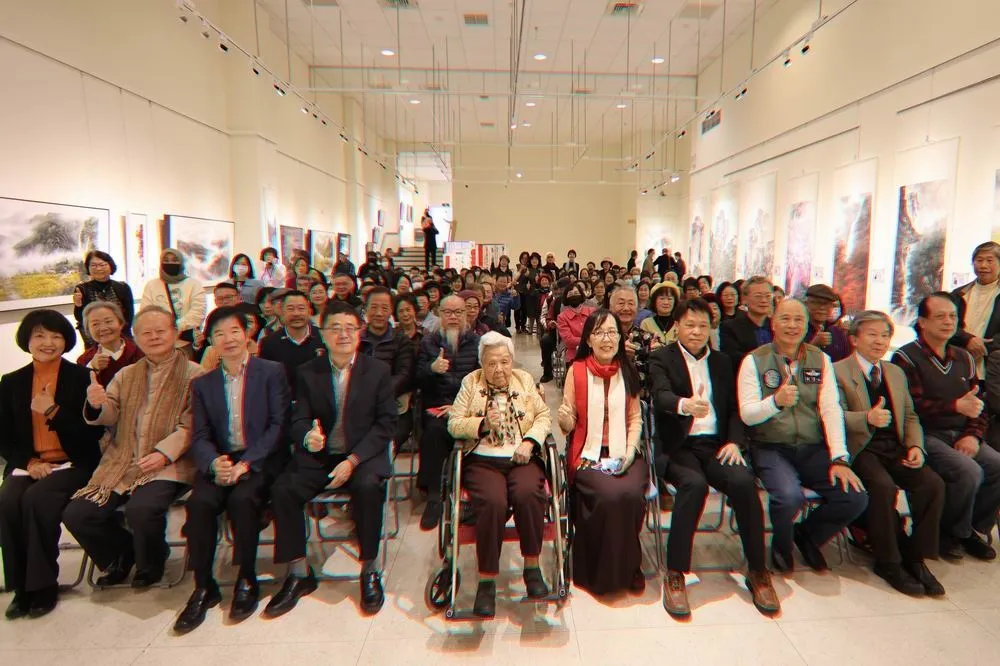 台中美術家接力展水墨類得獎者袁之靜　大墩文化中心開展