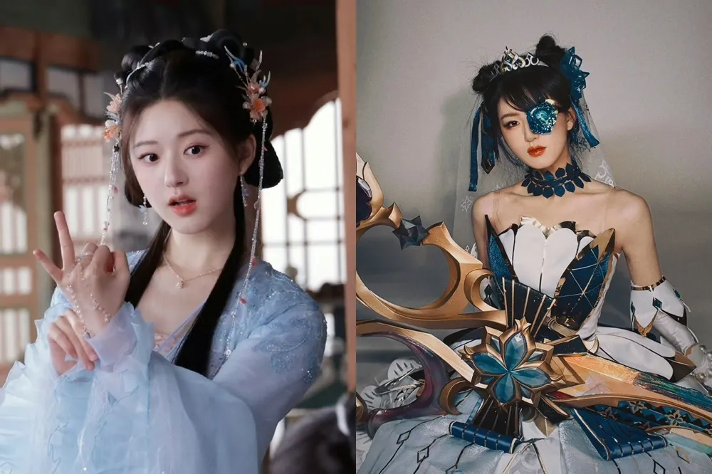 《神隱》趙露思聖誕節扮《英雄聯盟》「這角色」　神還原冰藍美瞳全網讚嘆