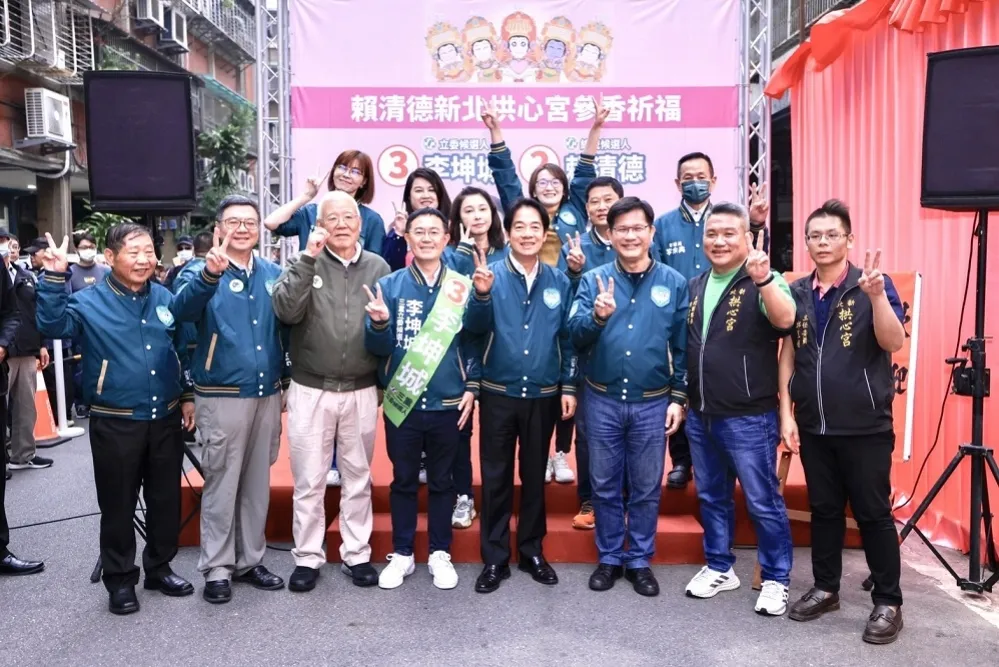 賴清德三重輔選李坤城  賴:守護台灣才能守護中華民國