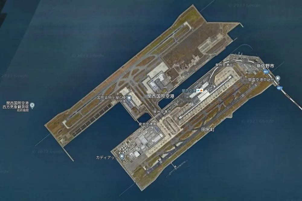 像溼海綿！關西機場持續下沉　專家憂30年後恐淹沒