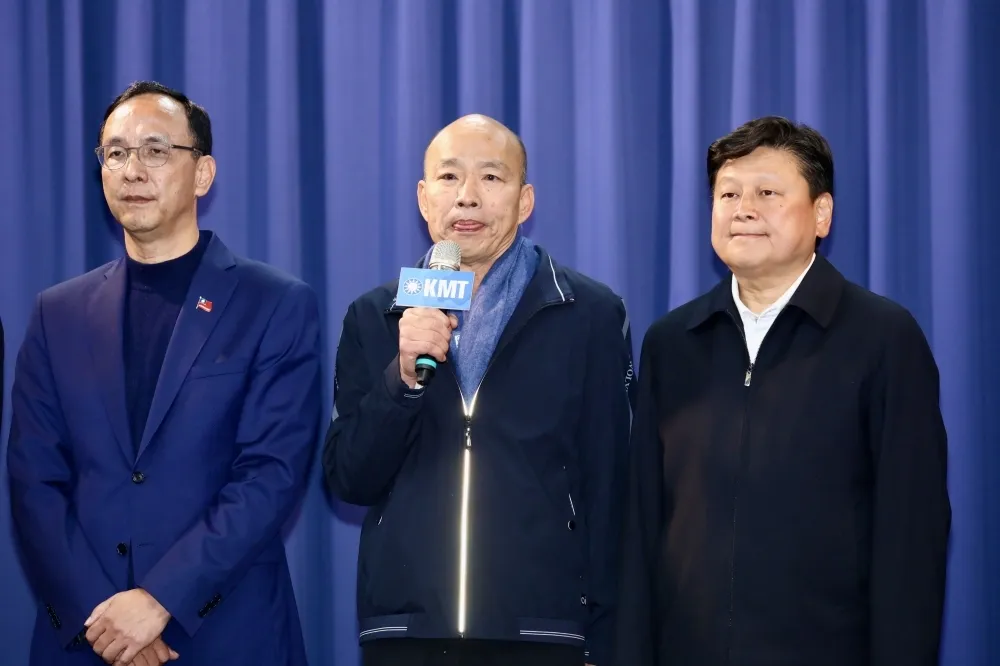 國民黨新科立委戰鬥營　韓國瑜不忘搞笑稱陳永康「大姑娘進洞房」