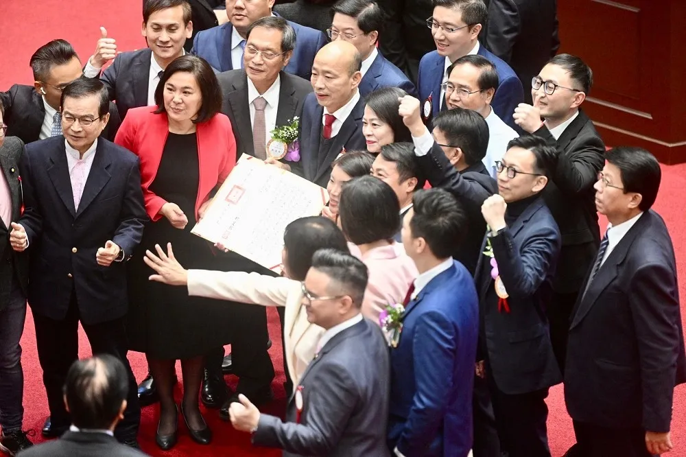 祝福韓國瑜當選立法院長　民進黨：期許為人民努力