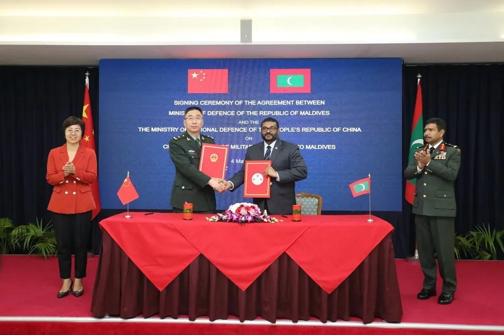 【中印角力】要求印度撤軍後　馬爾地夫與中國簽訂軍事援助協議