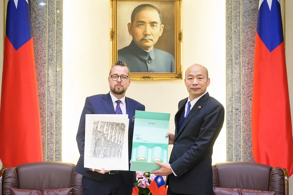 接見「捷克經濟文化辦事處」代表　韓國瑜：兩國是真朋友