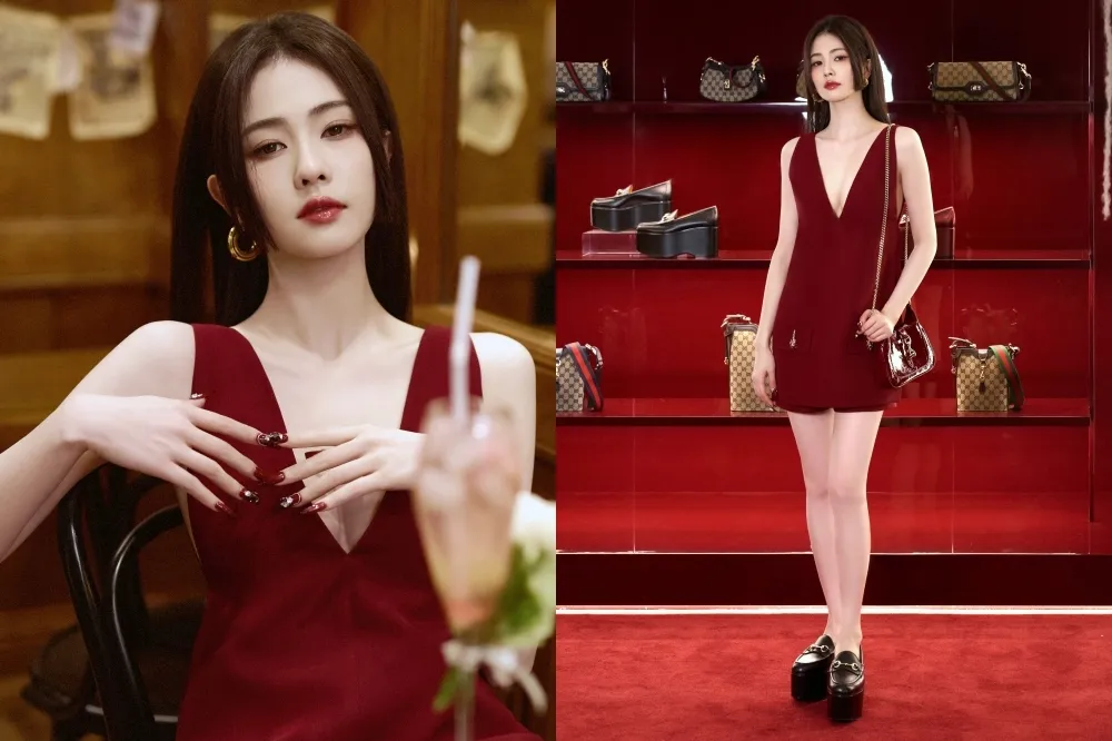 《以愛為營》白鹿現身GUCCI上海派對　大露美乳深溝卻因「這穿搭」造型翻車
