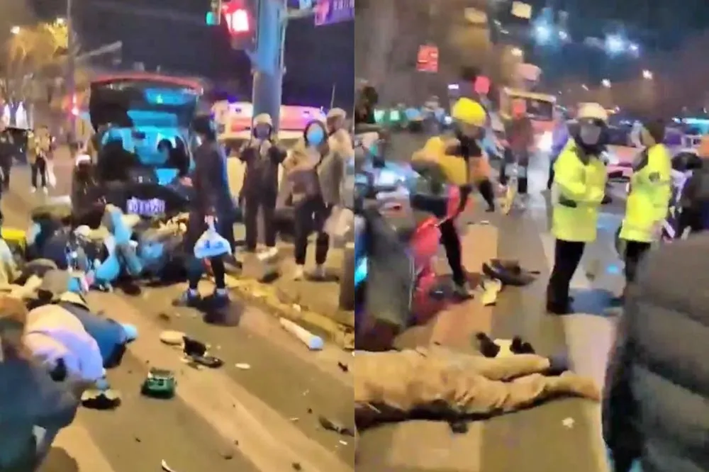 【有片】北京罕見轎車衝撞釀1死17傷　交警稱肇逃駕駛未飲酒涉毒惹議