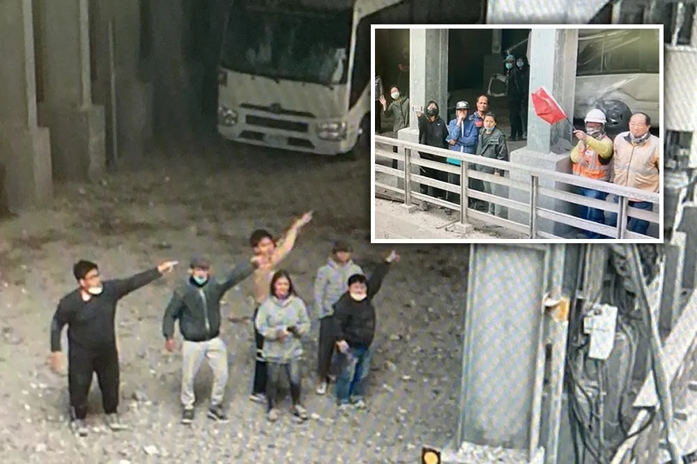 【花蓮7.2強震】晶英酒店失聯員工揮旗求救　公路局空拍畫面曝光