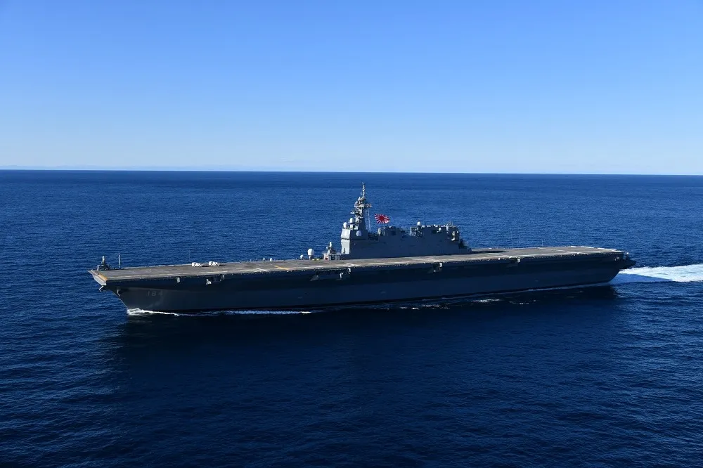 【有片】日本護衛艦「加賀號」航艦化改裝竣工　可供F-35B戰機垂直起降
