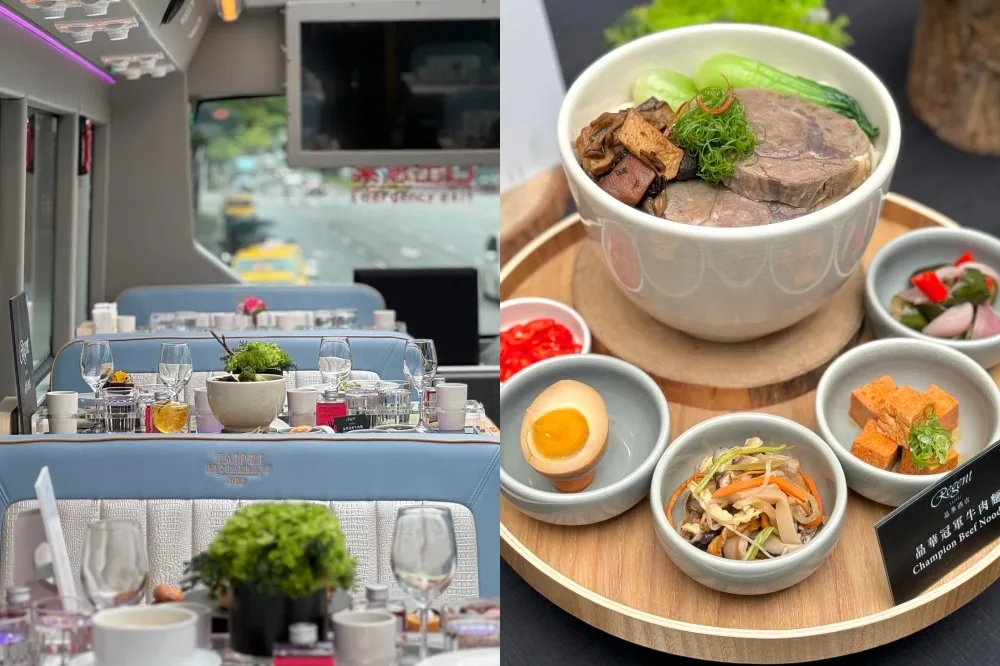 台北全新銀色雙層餐車登場！首季攜晶華酒店推五星級套餐　吃得到冠軍牛肉麵