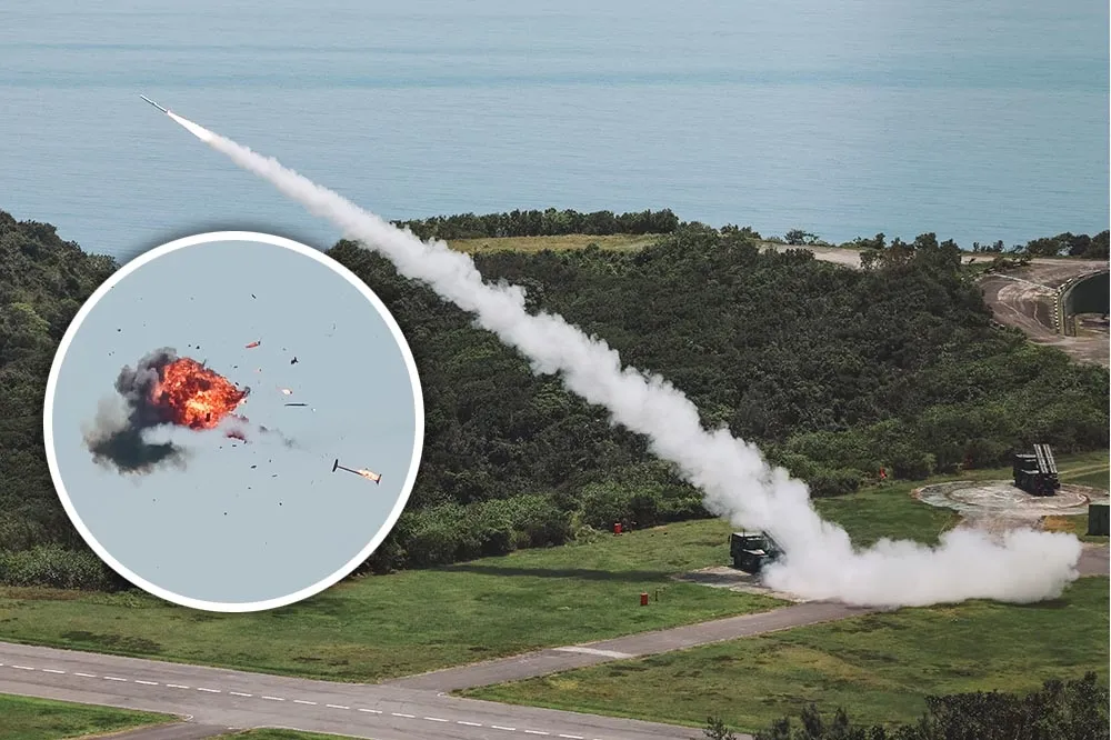 「神弓操演」實彈射擊訓練　陸射劍二防空飛彈首次操演命中靶機