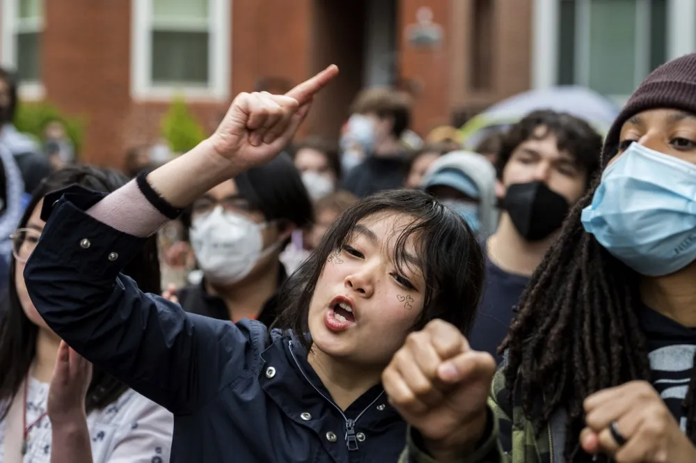 何清漣專欄：美國校園抗議左派分裂  拜登政府左支右絀