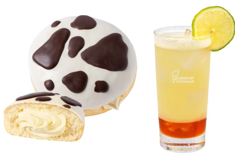 Mister Donut 推乳牛系甜甜圈！限時 4 天買 6 送 3　檸檬芒果系夏季飲品同步上市