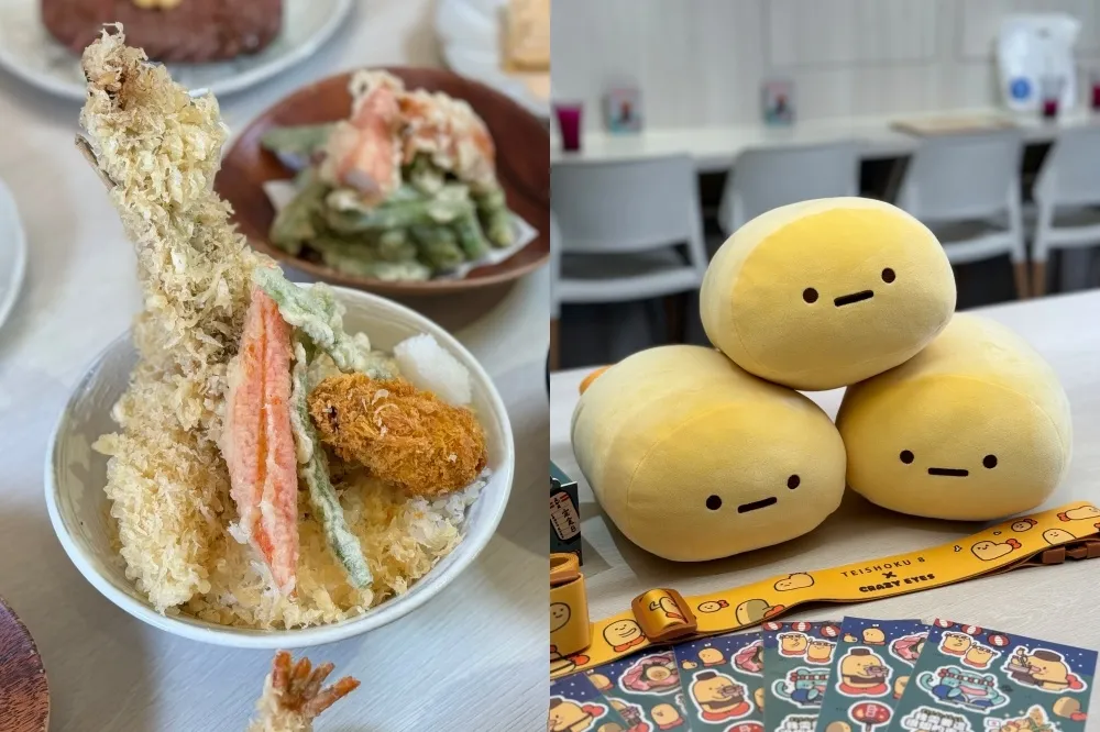 【有片】定食8 新菜單「星鰻炸蝦天丼」4 款套餐限定登場！首度聯名「瘋狂眼珠」推超萌炸蝦周邊