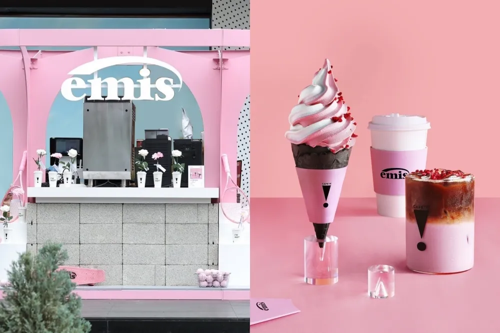 CAFE!N × emis 聯名快閃台中勤美誠品綠園道　玫瑰覆盆莓霜淇淋、拿鐵獨家推出