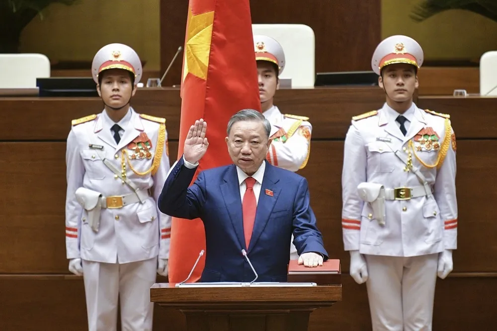【有片】越南前公安部長蘇林就任國家主席　政治風暴有望暫告段落
