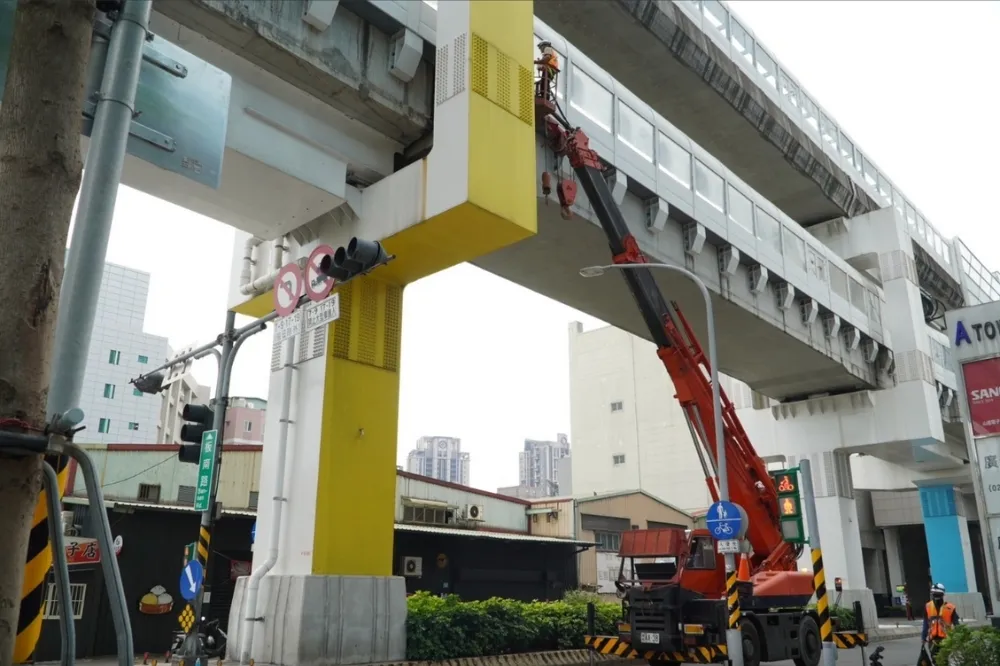 捷運環狀線今搭施工架執行修復　力拚1年內完工
