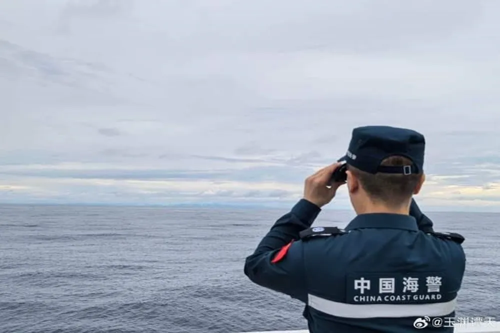 中國海警曝瞭望中央山脈照　在東部海域演練要阻斷台獨分子外逃