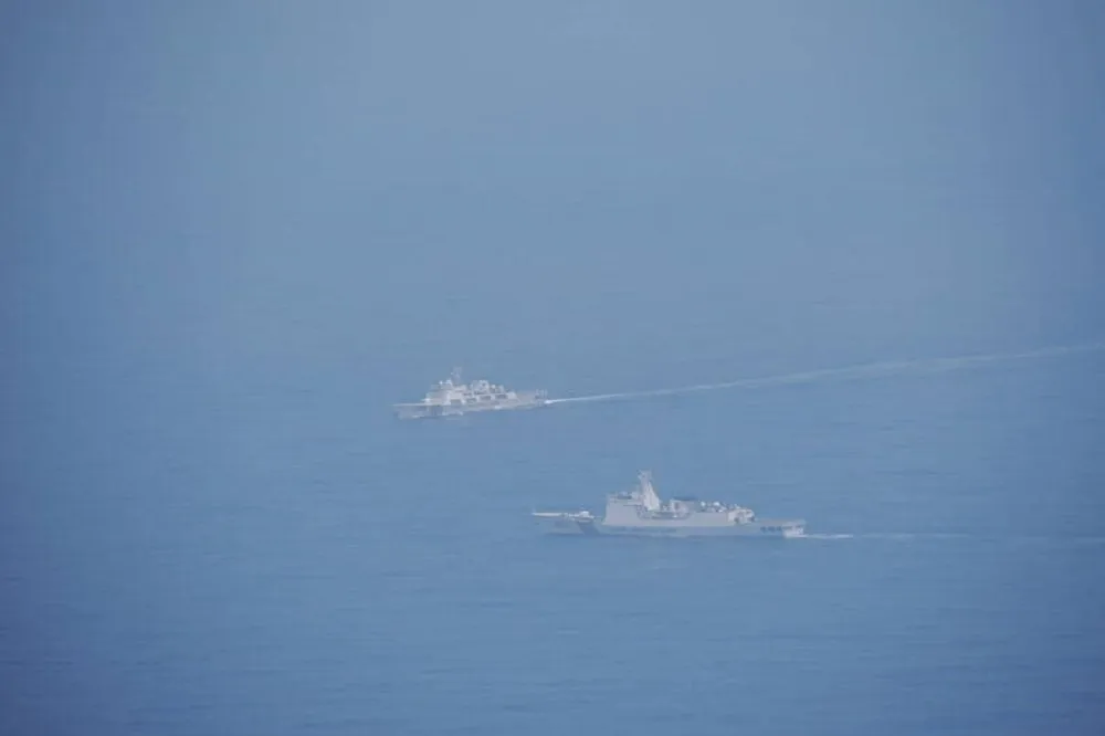中國軍演派62架次出海　我出動P-3C、F-16戰機偵獲多艘解放軍艦及海警船