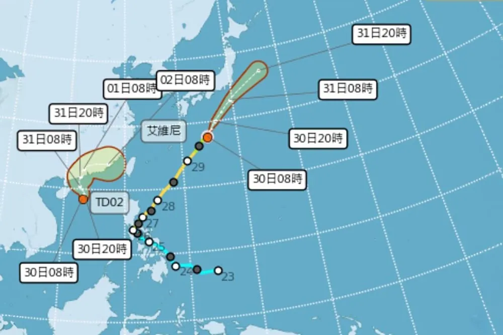 可能又有新颱風了！海南島海域熱帶性低壓　恐成第2號颱風「馬力斯」
