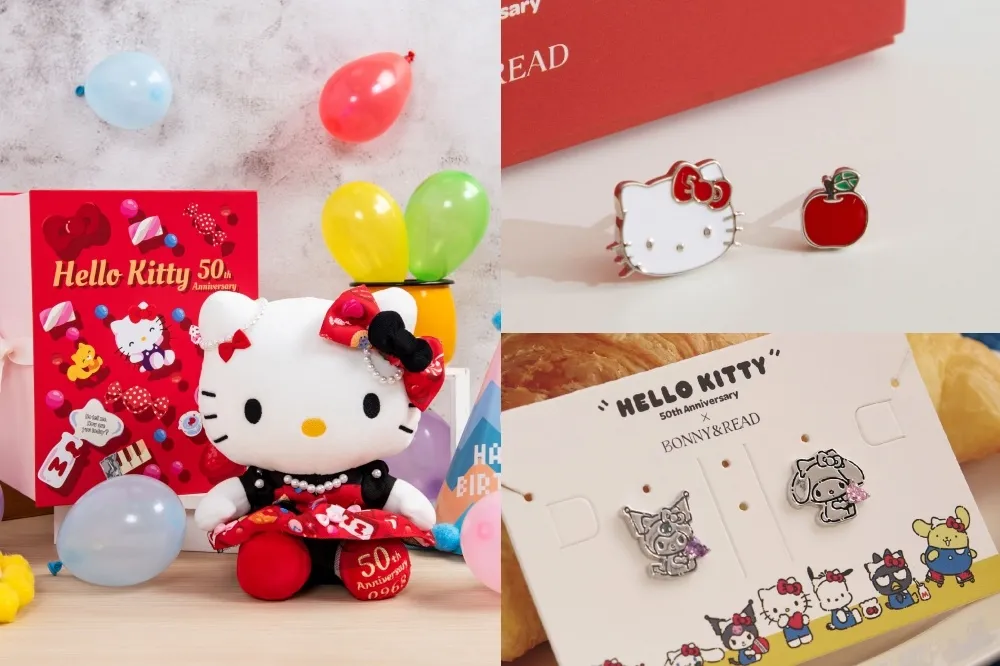 Hello Kitty 50 週年台灣限定娃娃開賣！屈臣氏聯名、新款飾品、LINE 貼圖一次看