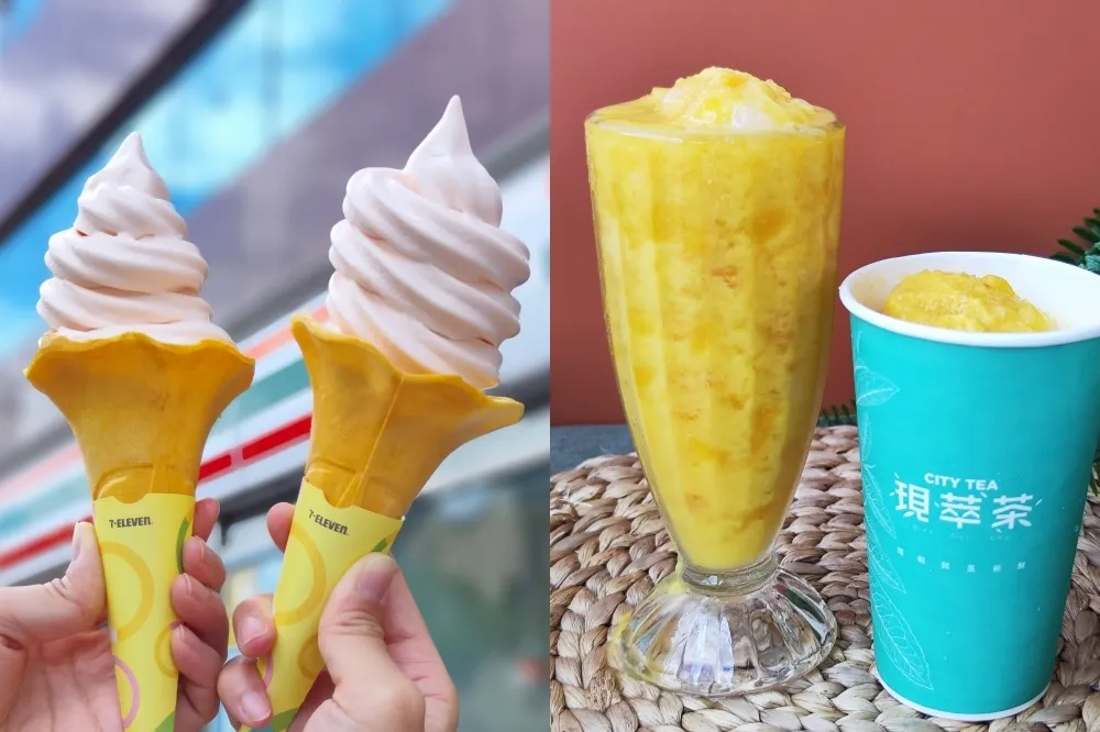 【有片】7-11 新推「水蜜桃牛奶霜淇淋」買一送一　還有「CITY TEA 水果冰沙楊枝甘露」別錯過