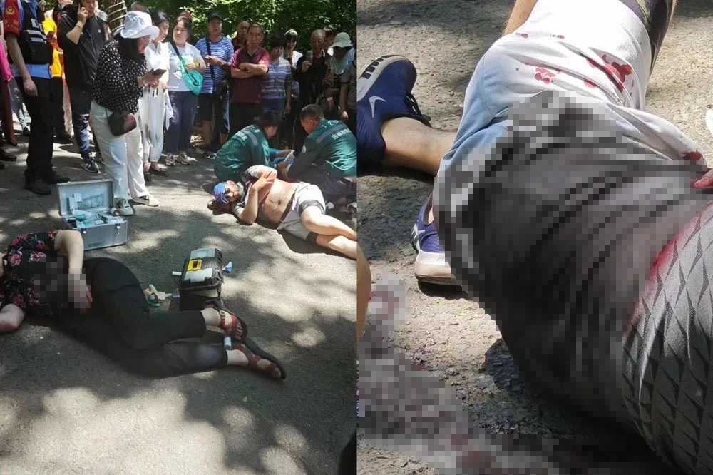 四名美國人在中國吉林被刺傷後