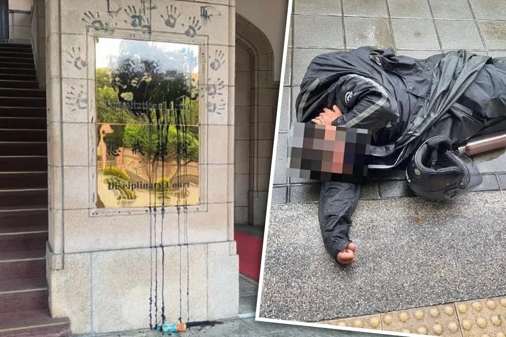 原來是他！司法院大門潑漆犯抓到了　曾闖周玉蔻辦公室咬傷員工