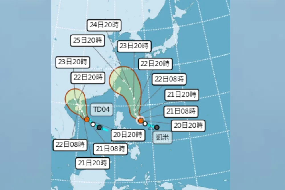 颱風要來了！「凱米」轉輕颱　最快下周二發布海警