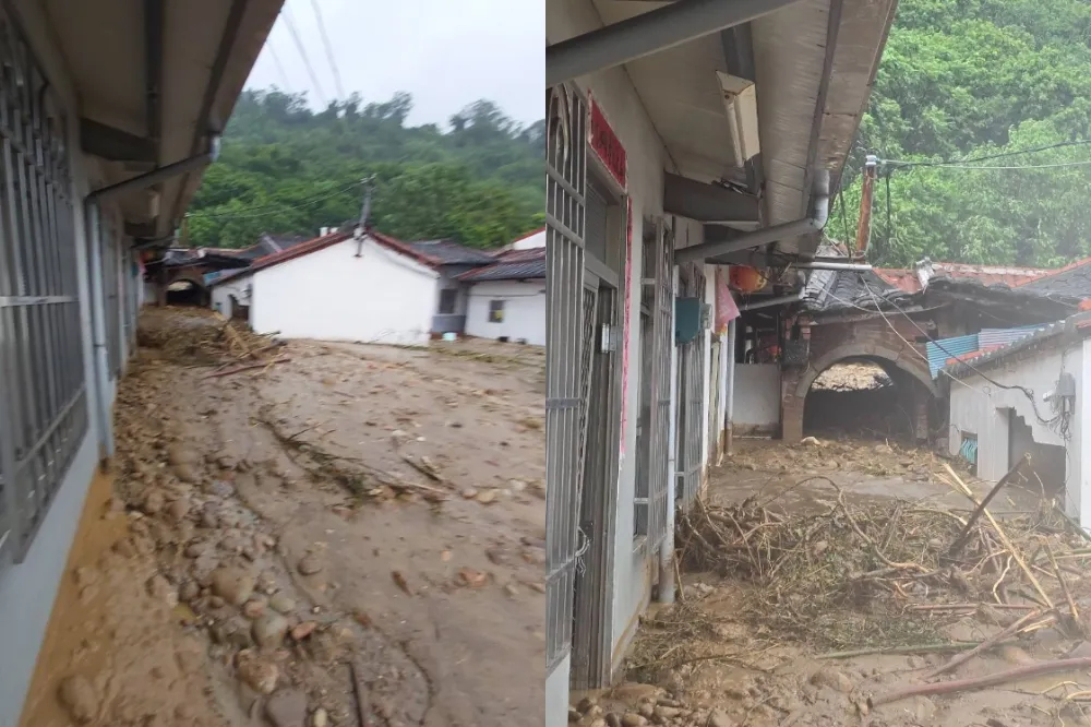 【凱米襲台】高雄旗山土石流衝民宅　夫遭活埋妻獲救送醫