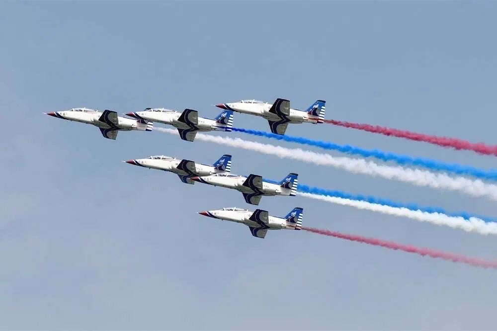 【圖輯】嘉義空軍基地周六開放先開箱　傳雷虎小組AT-3「最後一舞」