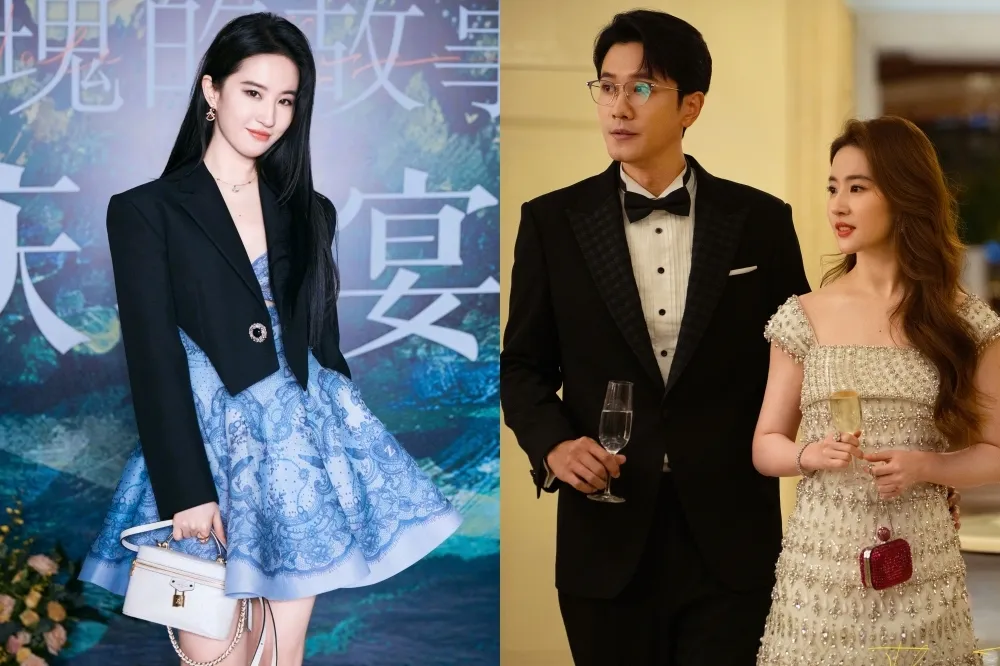 《玫瑰的故事》慶功宴劉亦菲低胸短裙現身美翻　「初戀男友」彭冠英變蓄鬍硬漢全網認不出