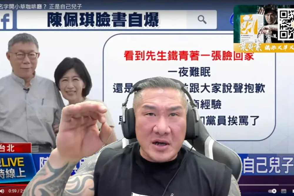 挺不下去了？館長轟民眾黨犯低級錯誤　怒嗆陳佩琪「發文沒用腦」
