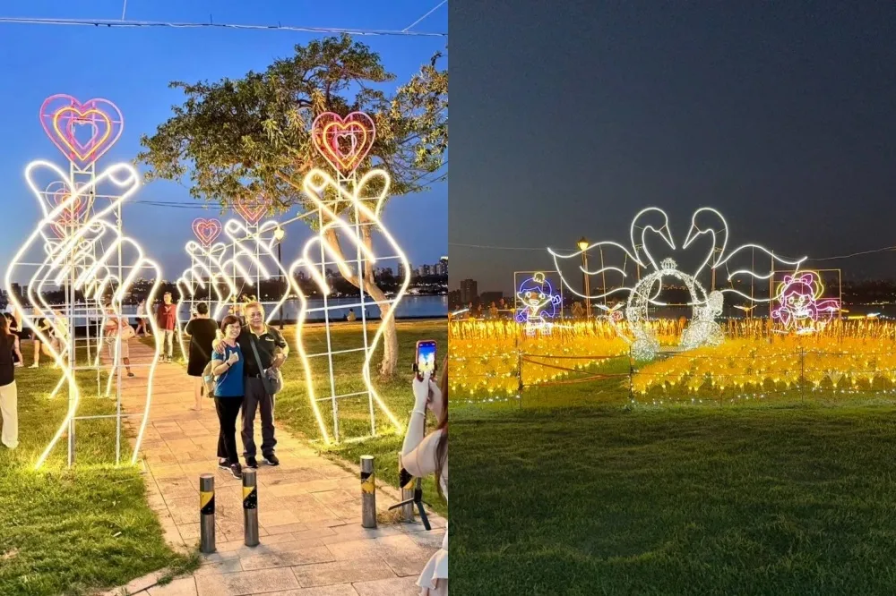 八里光雕展浪漫開跑！巨型禮物盒、馬車光雕免費拍　沙雕展接力登場