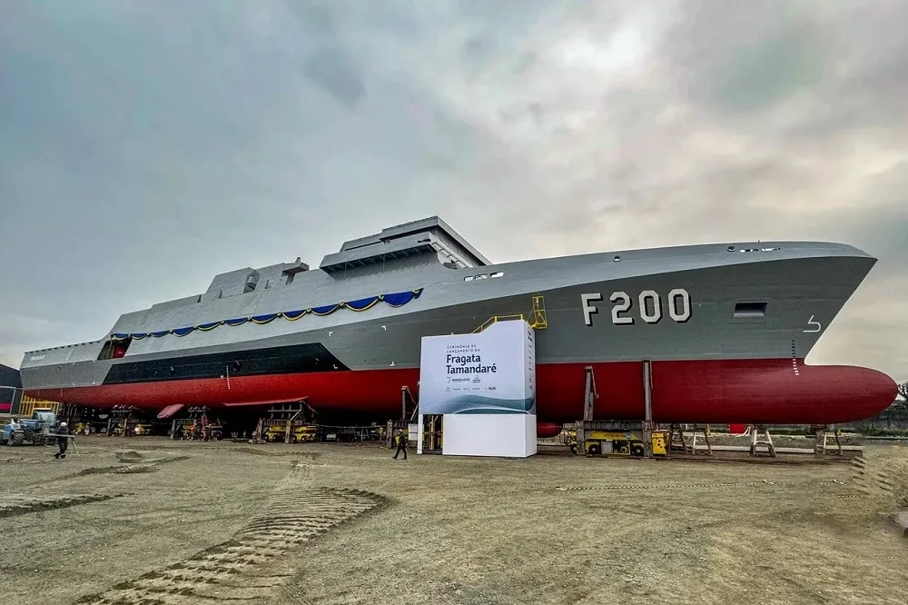 【有片】巴西新一代塔曼達級巡防艦　首艘舉行下水典禮