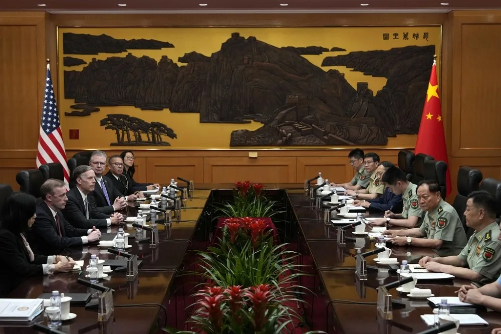 【有片】蘇利文會晤中共中央軍委副主席張又俠　象徵中美關係回歸前例正軌