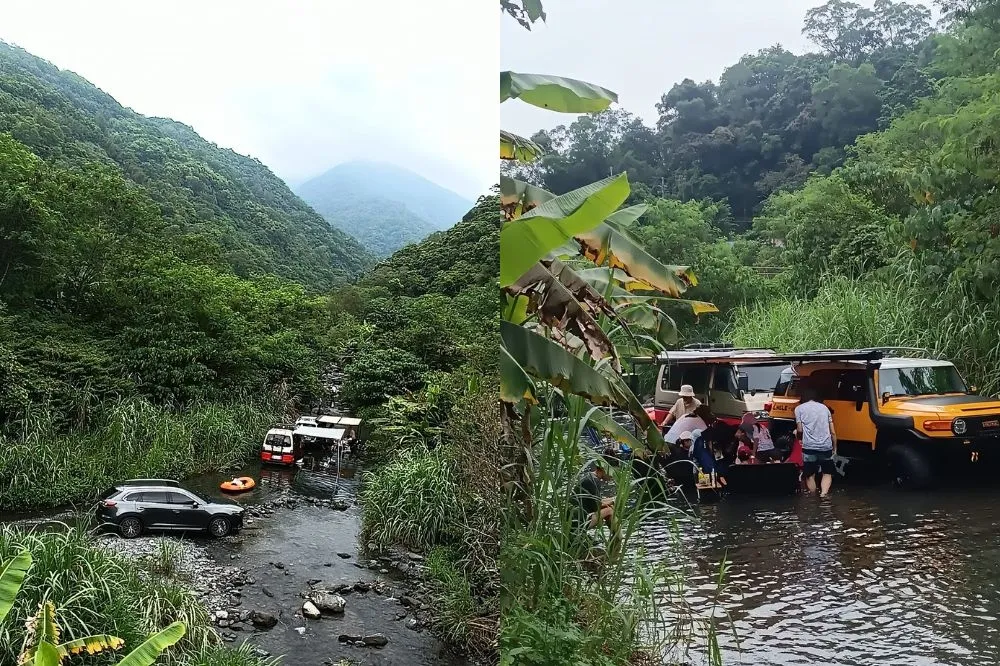 太誇張！民眾開車在溪床搭棚露營　宜蘭縣政府要開罰了